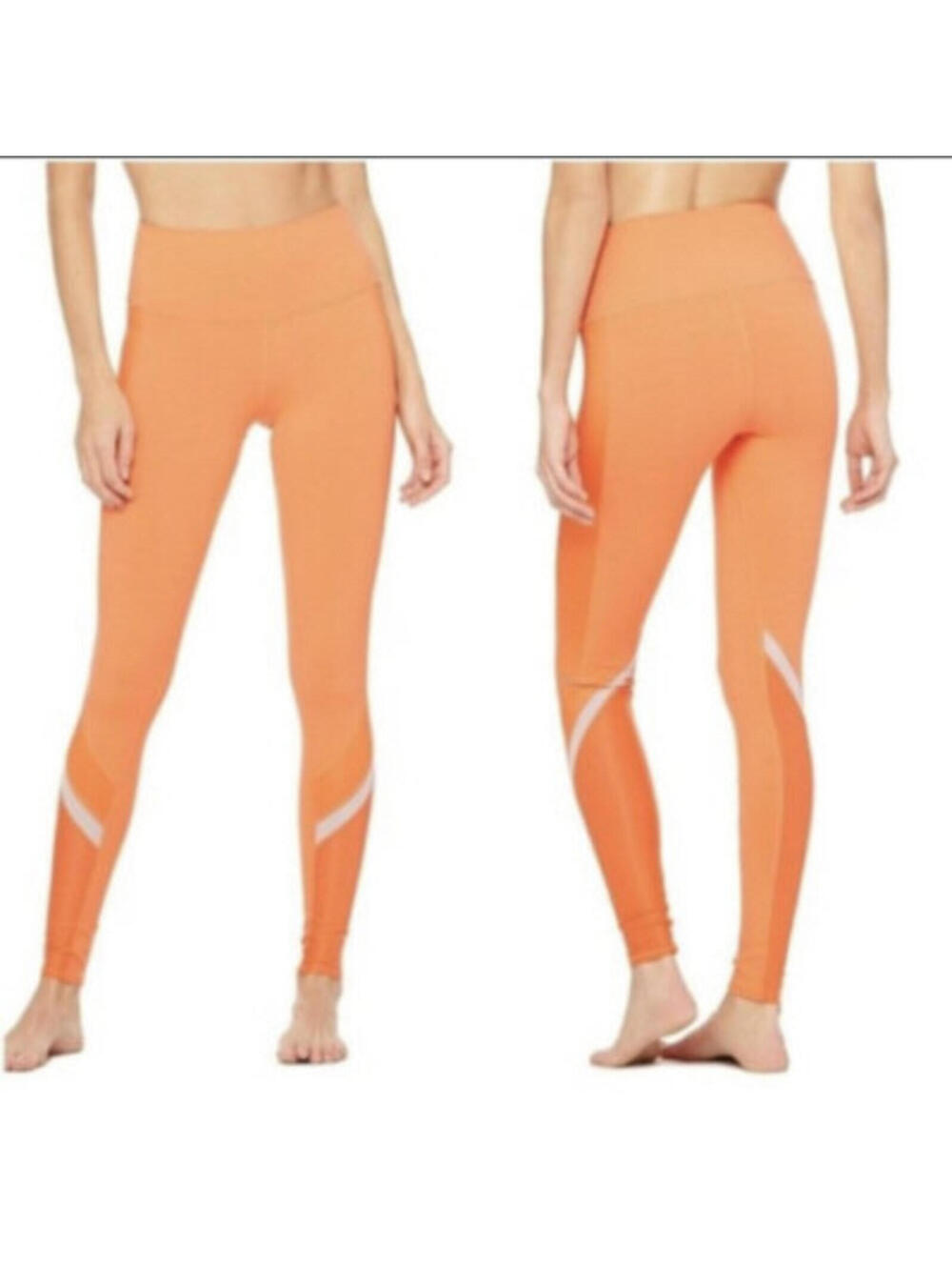 285 Alo Yoga Elevate Leggings (Large, Sherbert Orange, EUC)